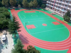 河南洛陽(yáng)嵩縣 硅PU跑道、球場(chǎng)_其他案例_廣東