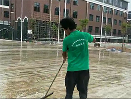 環(huán)保水性<a href=http://m.rkkor.cn target=_blank class=infotextkey>硅PU</a>球場-新國標(biāo)（施工流程和材料組成）