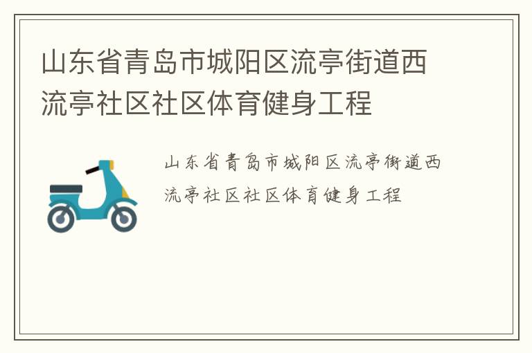山東省青島市城陽(yáng)區(qū)流亭街道西流亭社區(qū)社區(qū)體育健身工程