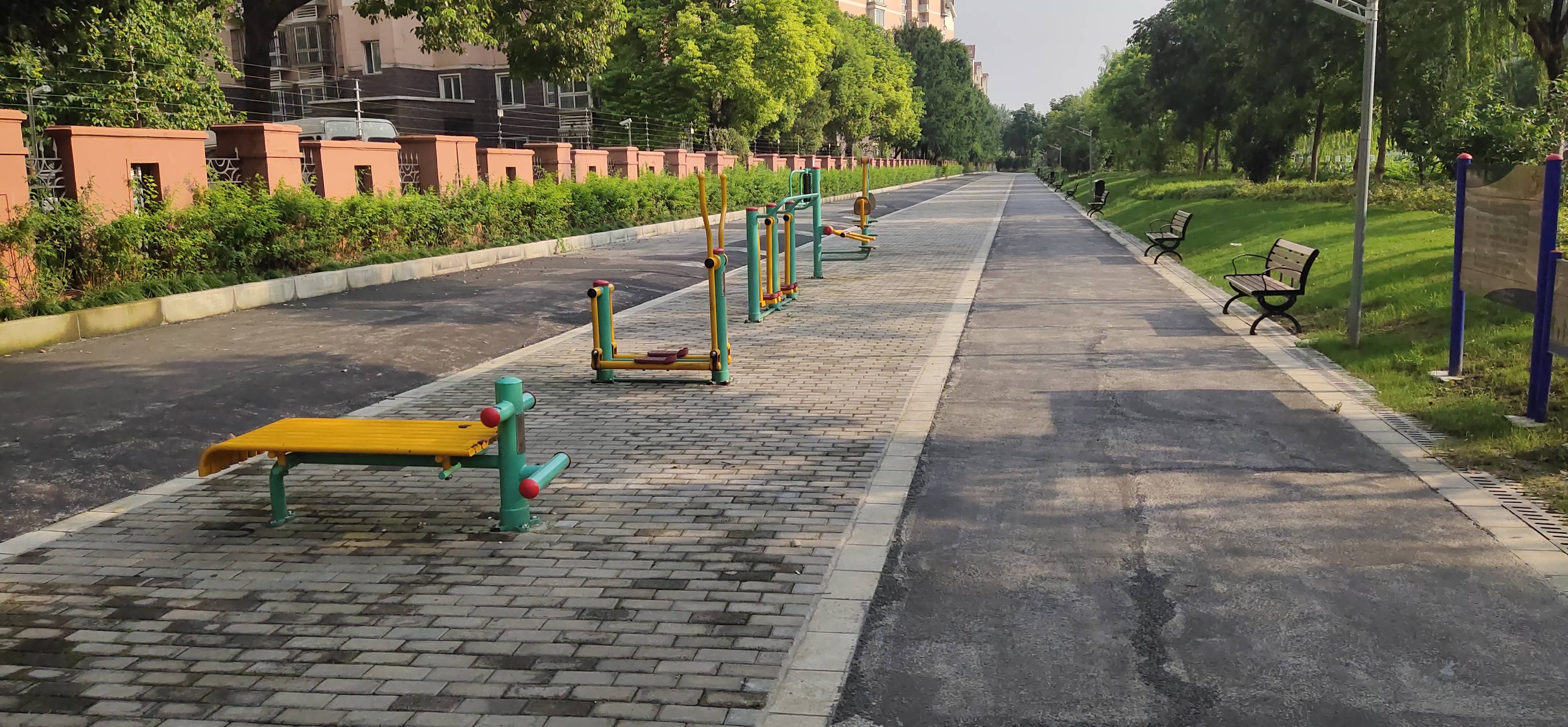 愛博兩村沿河健身苑點(diǎn)