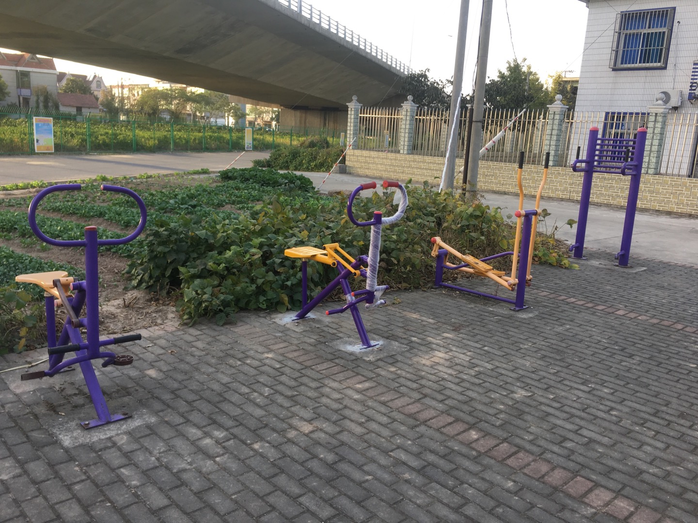 老港鎮(zhèn)濱海居民委員會鎮(zhèn)南村健身苑點