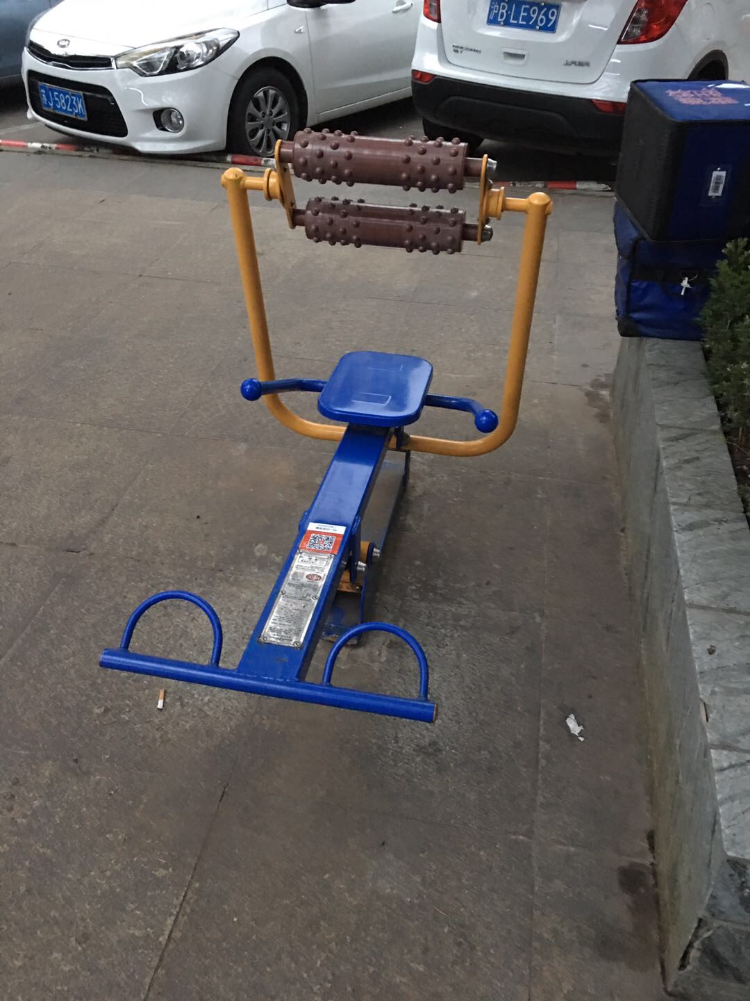 腹背屈伸/劃船訓練器