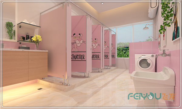 南方幼兒園室內(nèi)整體設(shè)計(jì)：簡約卡通衛(wèi)生間