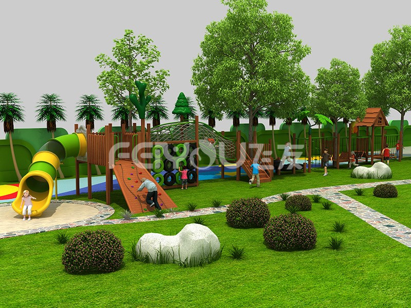 木質組合滑梯-022