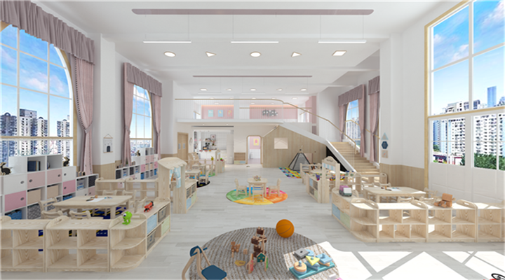 南方幼兒園室內(nèi)整體設(shè)計(jì)：現(xiàn)代幼兒園教室