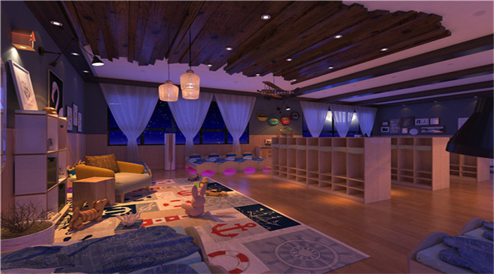 南方幼兒園室內(nèi)整體設(shè)計(jì)：現(xiàn)代幼兒園寢室