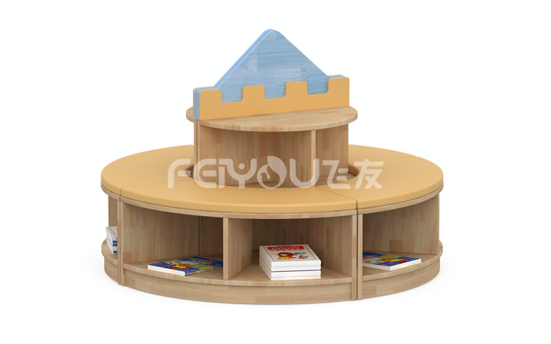 幼兒園實(shí)木家具環(huán)保水性漆寶寶多功能學(xué)習(xí)互動(dòng)城堡組合書(shū)柜.jpg