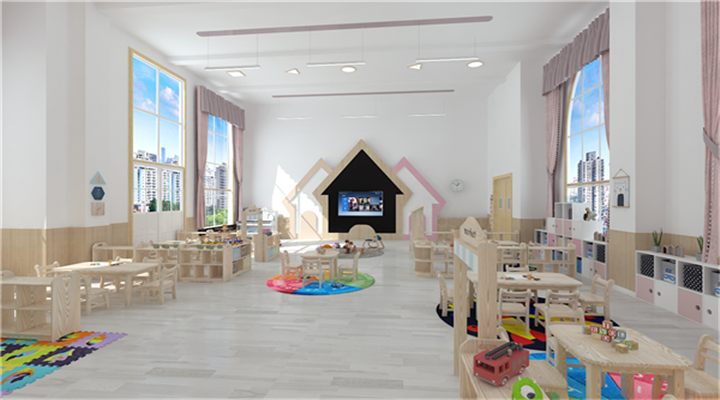 南方幼兒園室內(nèi)整體設(shè)計(jì)：現(xiàn)代幼兒園教室