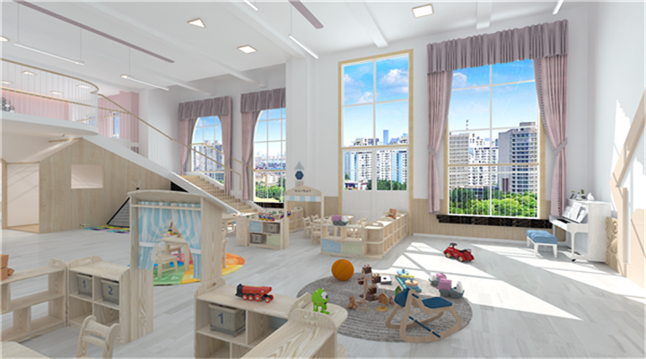 南方幼兒園室內(nèi)整體設(shè)計(jì)：現(xiàn)代幼兒園教室