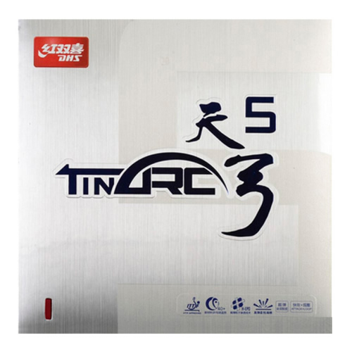 紅雙喜天弓5乒乓球套膠