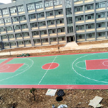 【易彩】高耐磨硅PU羽毛球場運(yùn)動場地坪漆 硅pu球場地坪 可批發(fā) 硅PU地坪批發(fā)