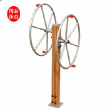 【博泰體育】廠家直銷塑木健身器材 小區(qū)公園戶外健身路徑 室外體育器材 塑木太極輪