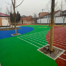 PU球場跑道，硅pu羽毛球場