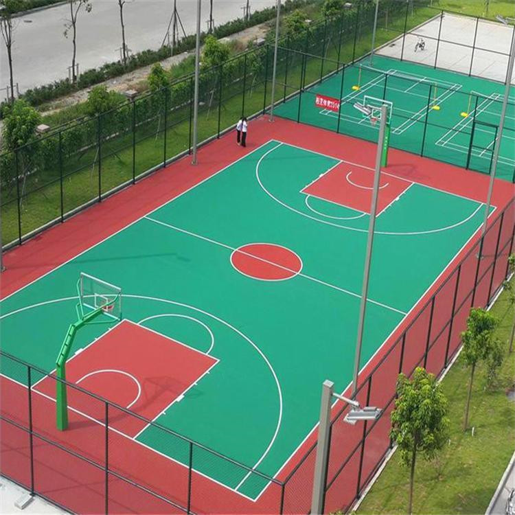 河北勝鑫主營 塑膠球場 新型硅pu球場 帶施工